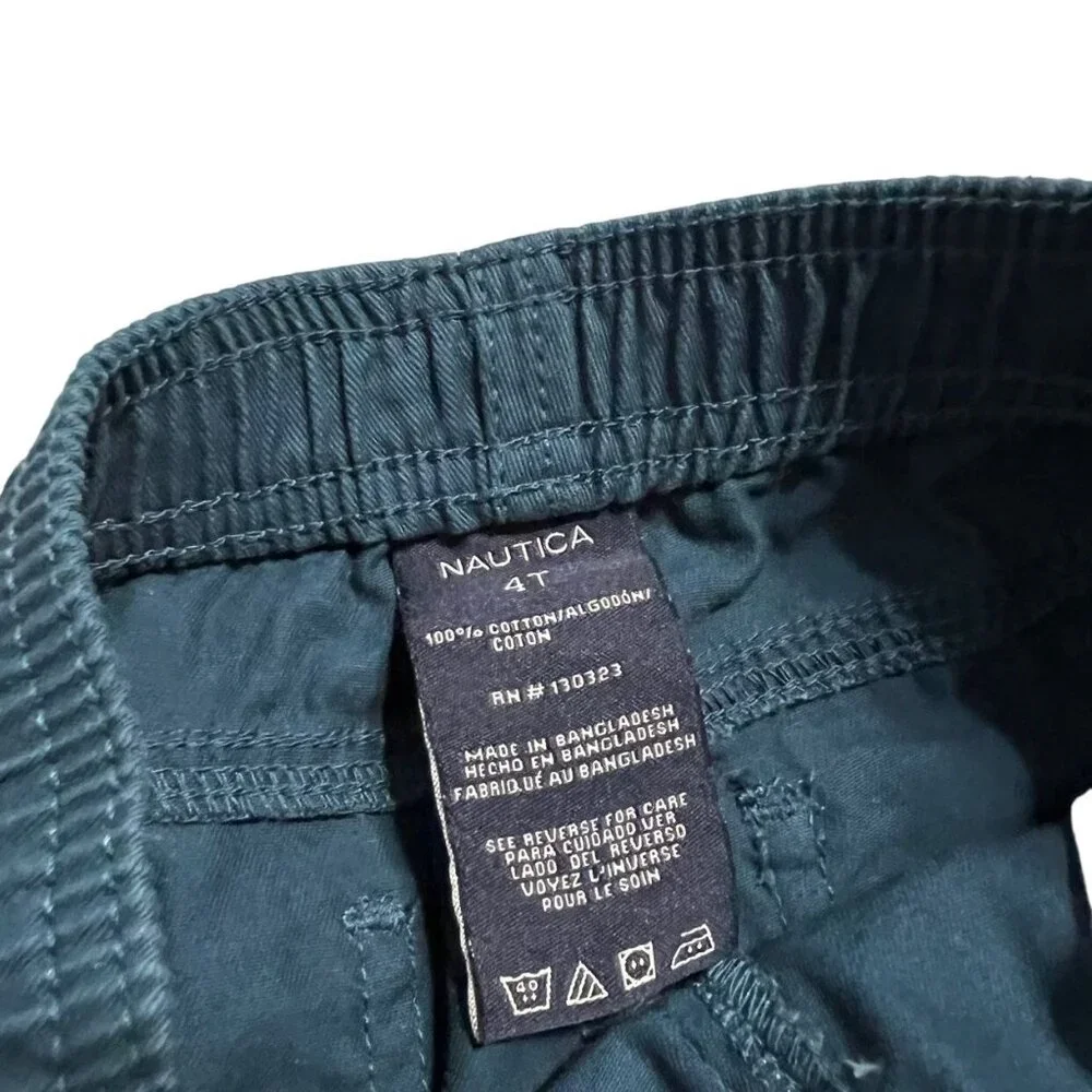 Nautica 4T Sailboat Button Down Shirt & Jogger Pants Set